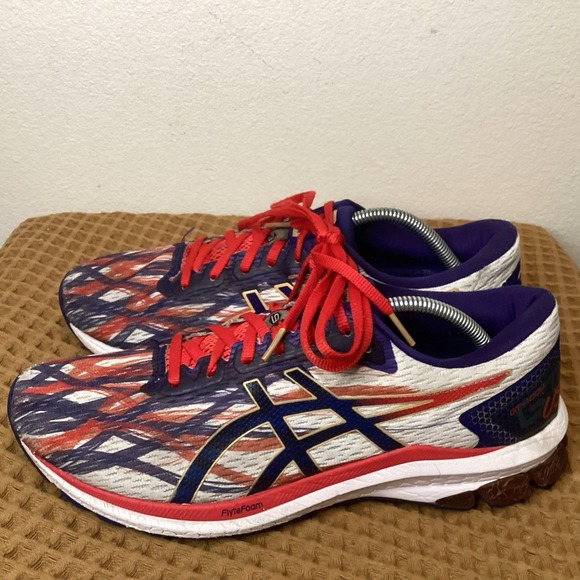 Asics GT-1000 9 Men's Size 10.5 USA Running Shoes 'White/Dive Blue' 1011B108 - Picture 1 of 8